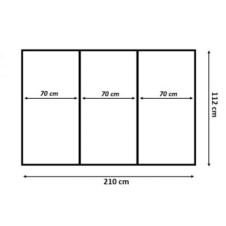 Klappmatratze ca.112x210x8 cm H3